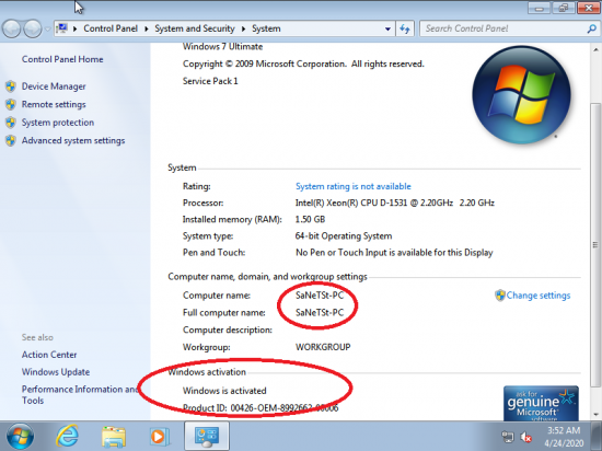 Windows 7 Ultimate SP1 With Office 2010 April 2020 (x64) Preactivated