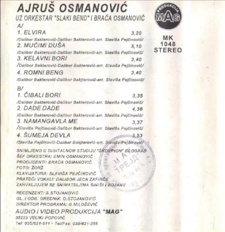 Ajrus Osmanovic 1997 Zadnja Kas