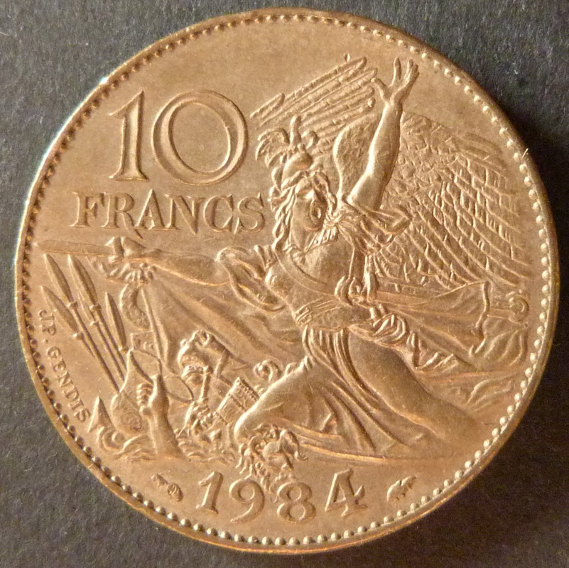 10 Francos. Francia (1984) François Rude FRA-10-Francos-1984-Fran-ois-Rude-rev