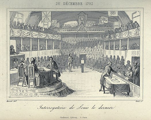 1 sol. Francia I República. Convención Nacional. Dijon 1793. 525px-Examination-Louisthe-Last