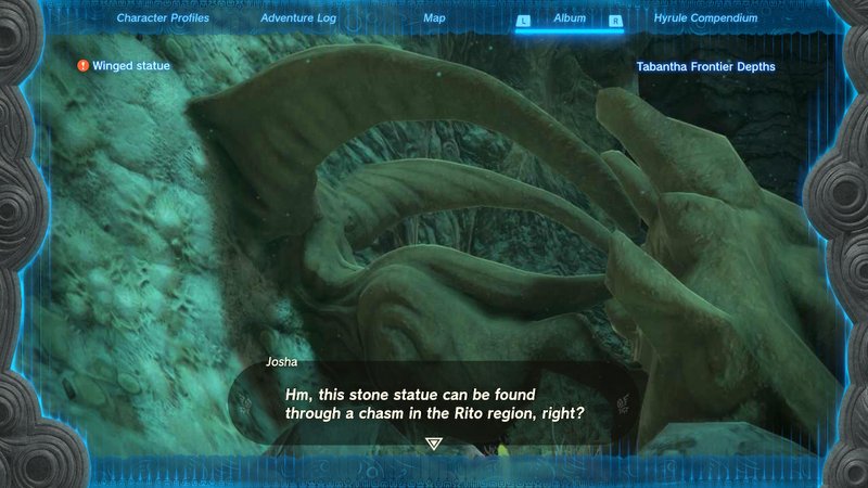 statue in the depths