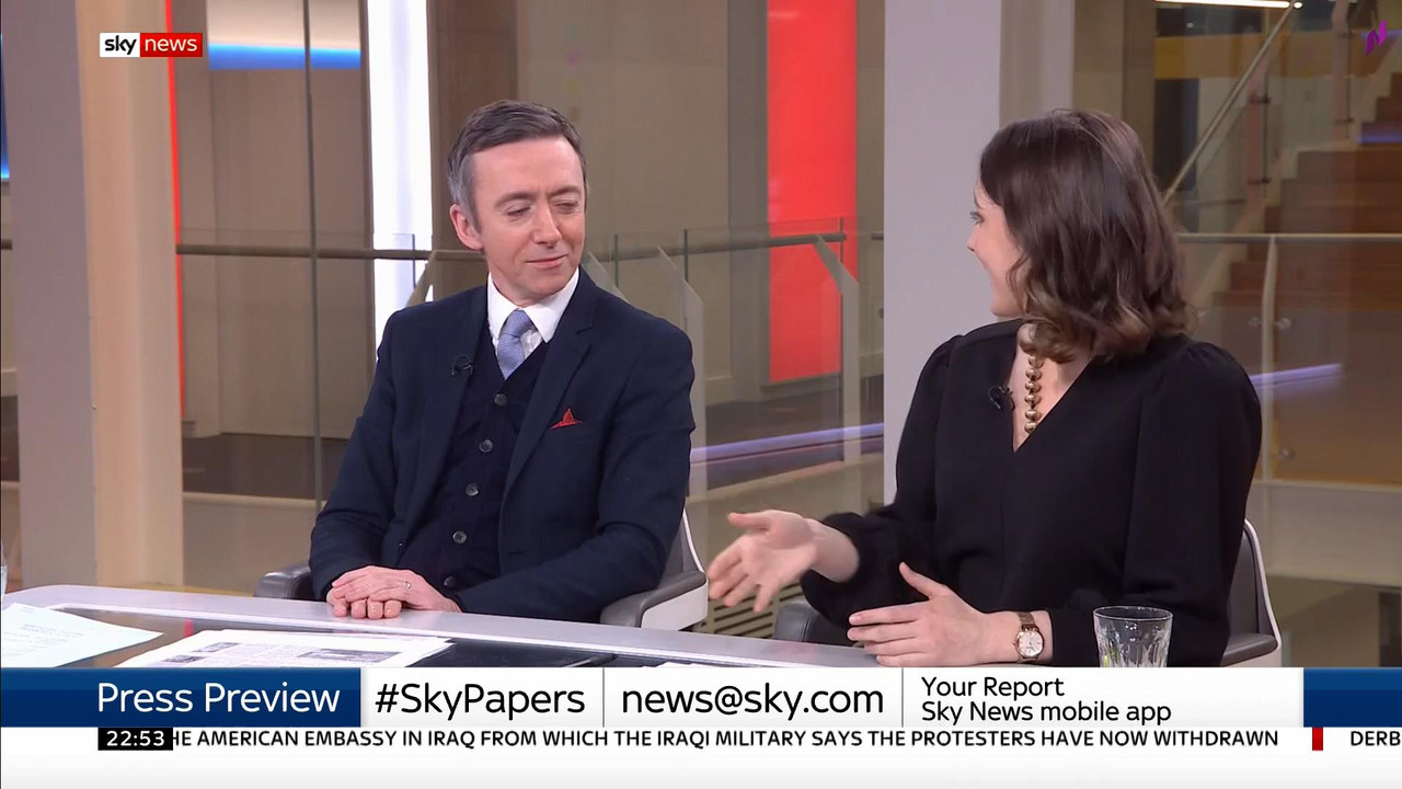 01 January - 22.00.00 - Sky News. All the latest news from Sky N