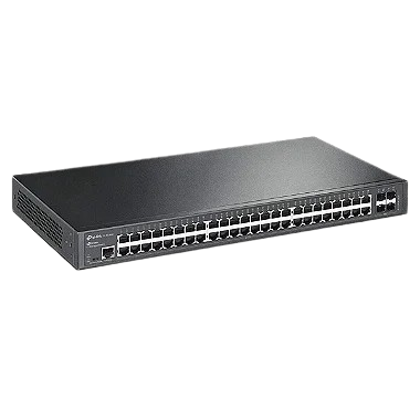 4 Slots SFP para fibra ótica