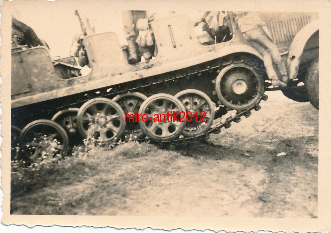 Foto, Wehrmacht, Nahaufnahme, Kettenräder und Ke