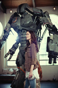 Summer Glau as herself in Jeff 1000