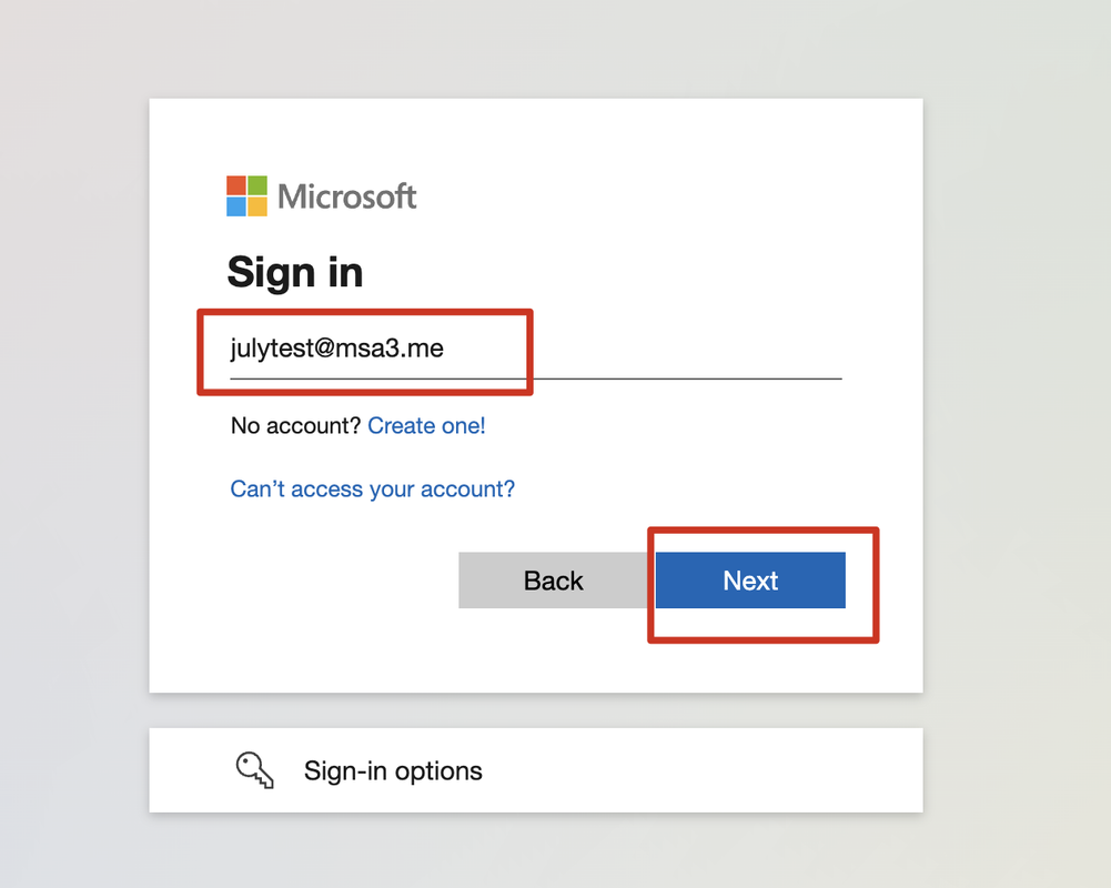 Office 365 Sign In - Enter Email