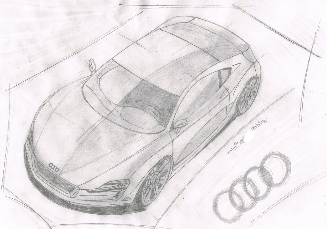 Jahr 2012 - Zeichnung Auto