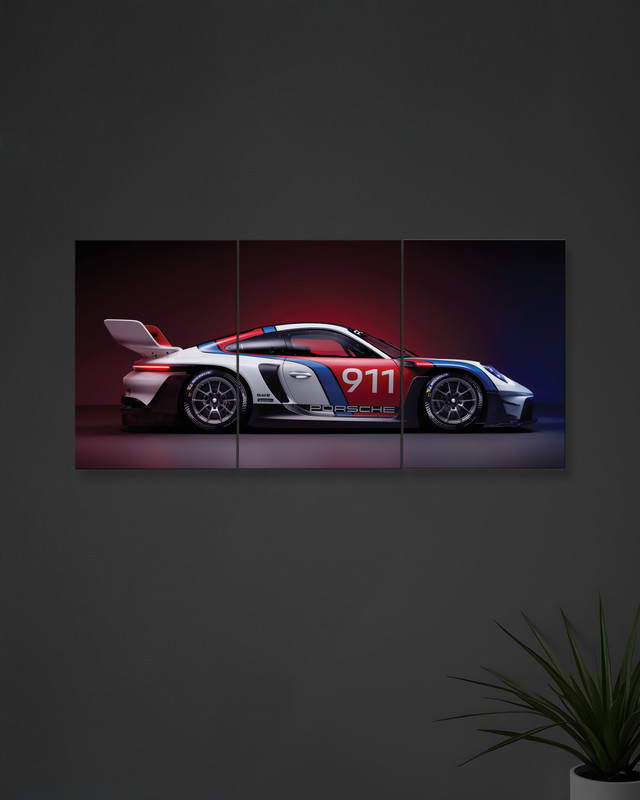 Porsche 911 RSR | Cars Set | 3 Piece Split Posters