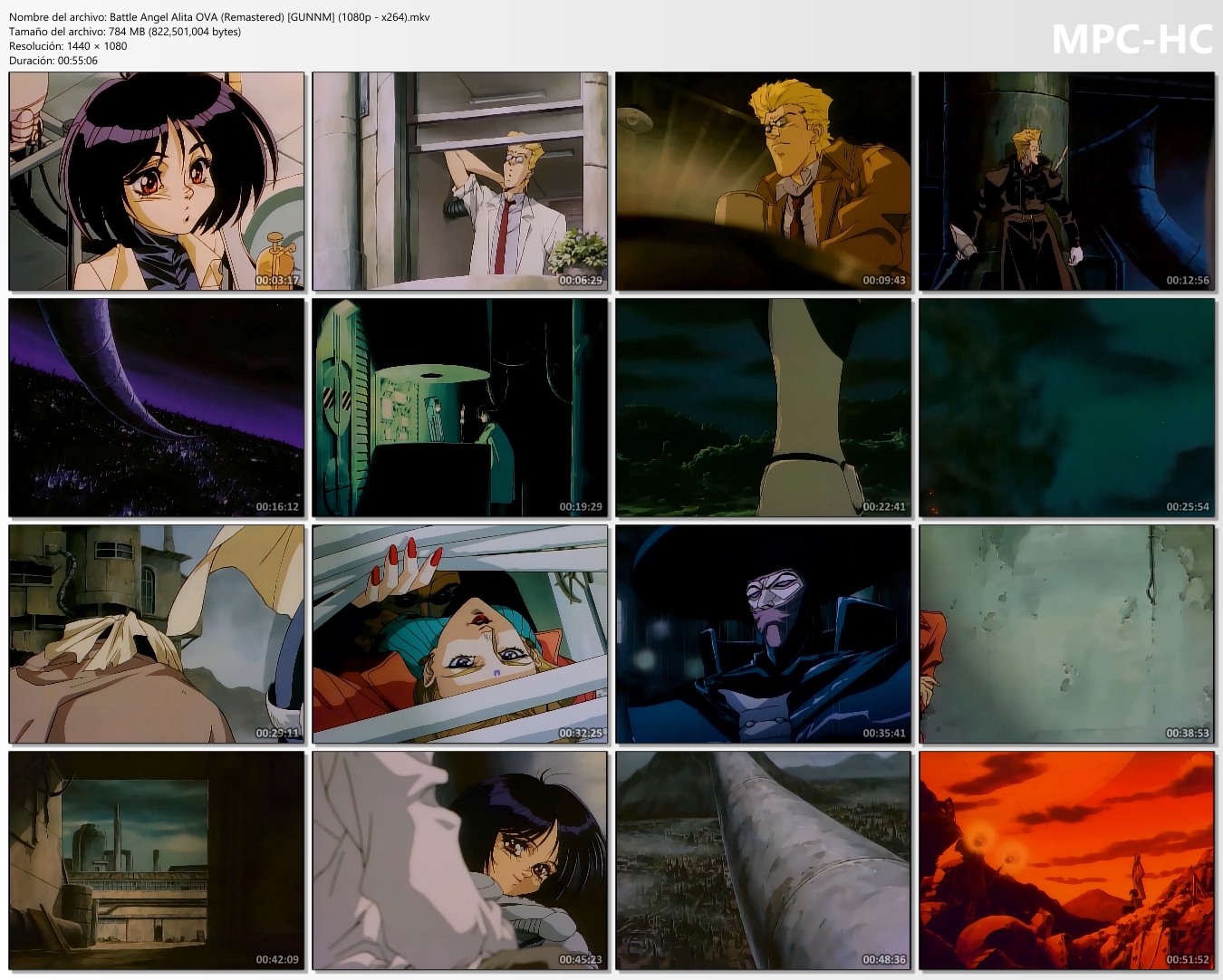 Alita - Battle Angel (GUNNM) [OVAS] (1993) [480p - 1080p]