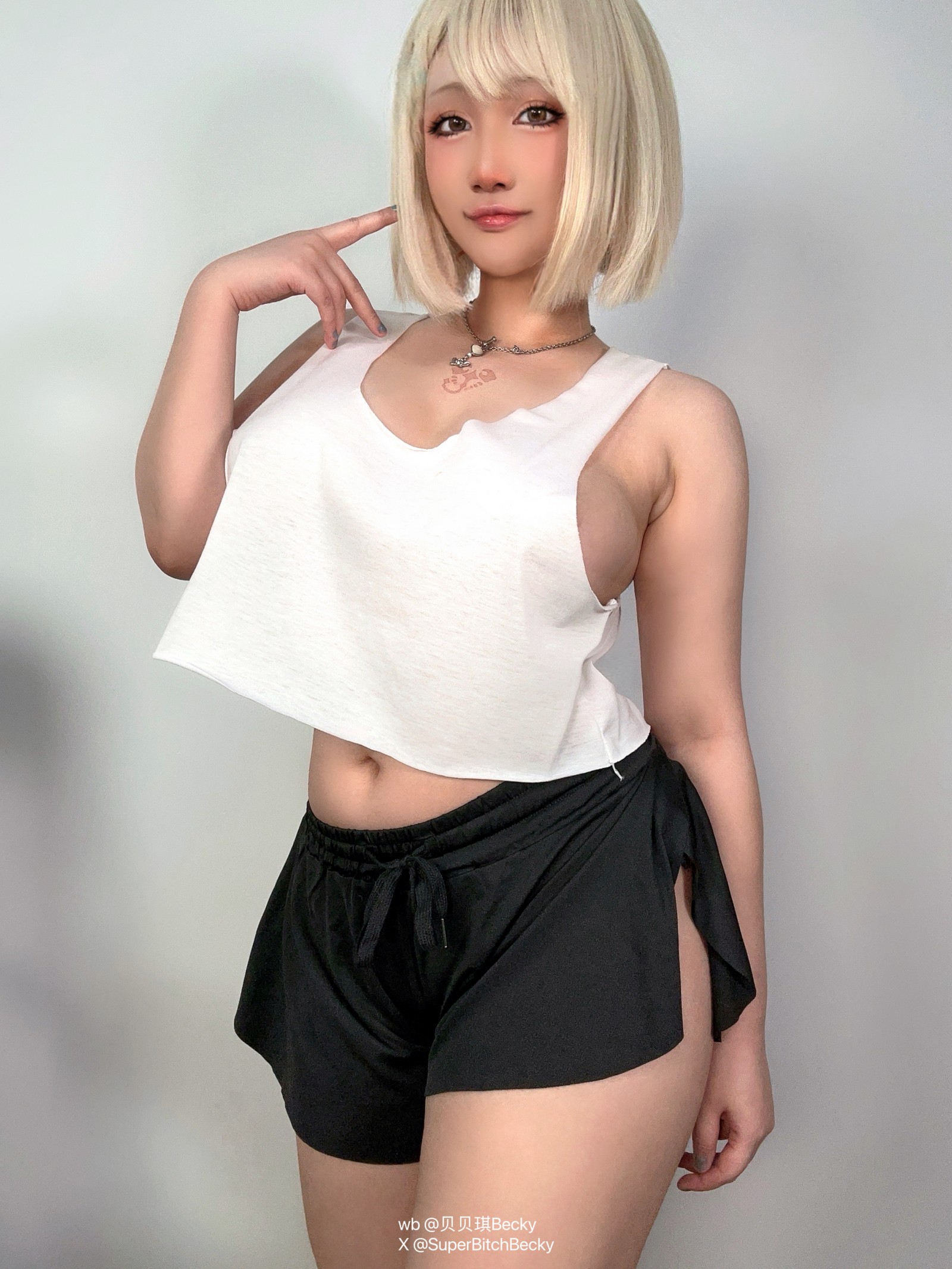 贝贝琪 Becky 热裤主题 Cosplay 写真合集｜街拍风高清摄影（37P｜226MB）插图2