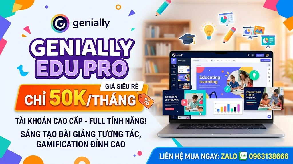 tài khoản genially edu pro