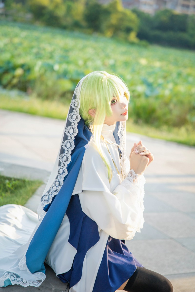 艾西Aiwest 白圣女塞西莉亚Cosplay写真图集 高清美图合集 24P (121.1M)插图6