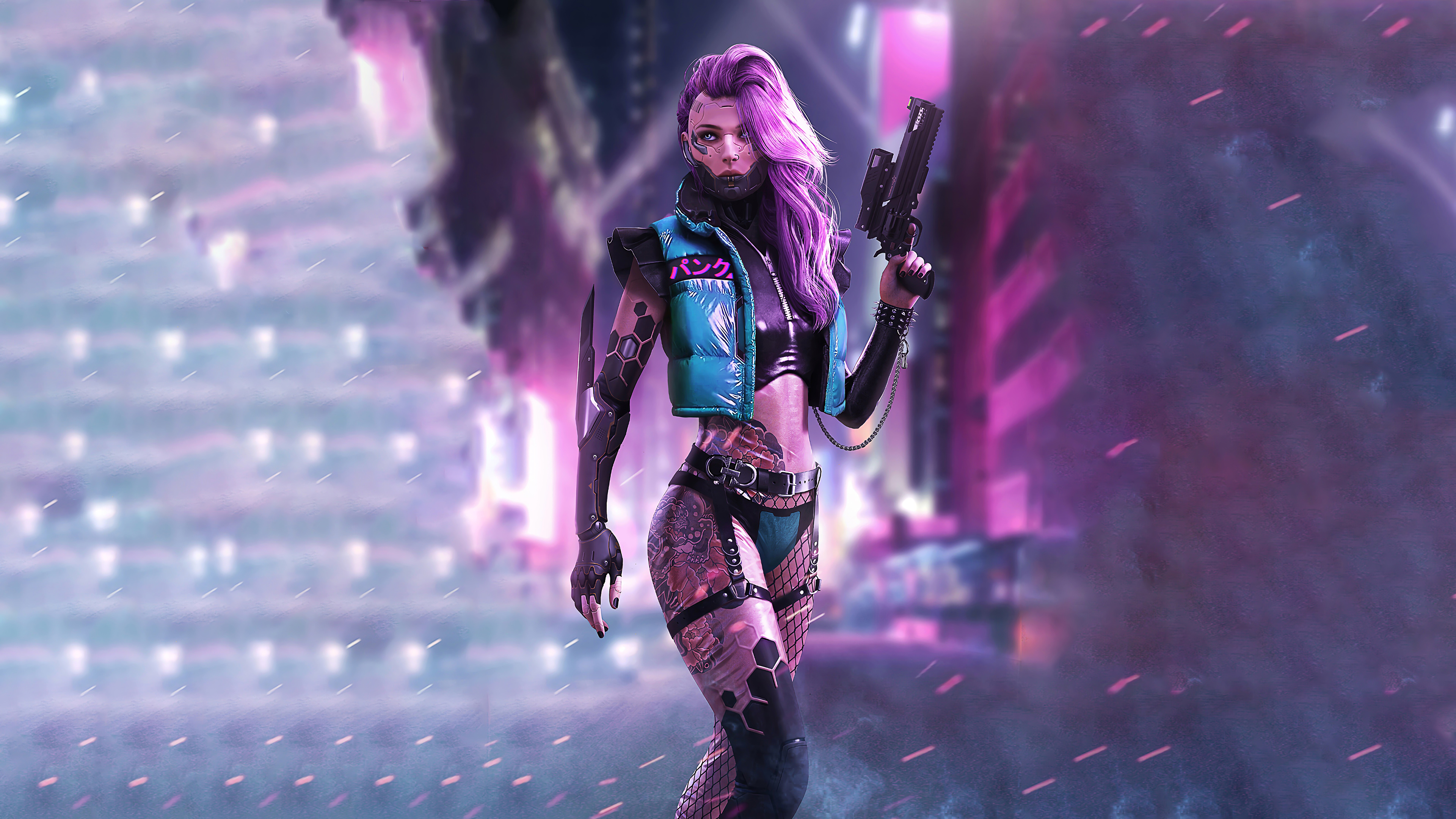 Cyberpunk 2077 Girl 4K Wallpaper #110