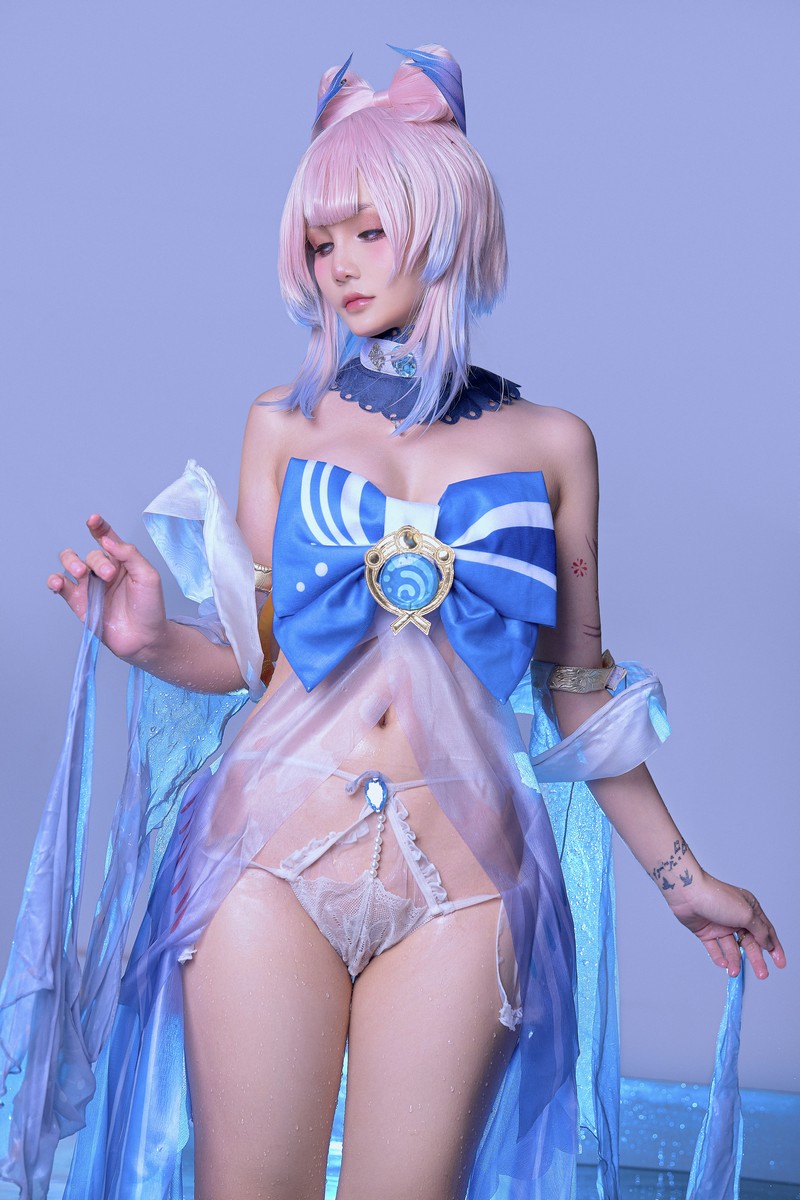 Joyce Lin2x Kokomi Cosplay Genshin Impact 写真集 49P插图1