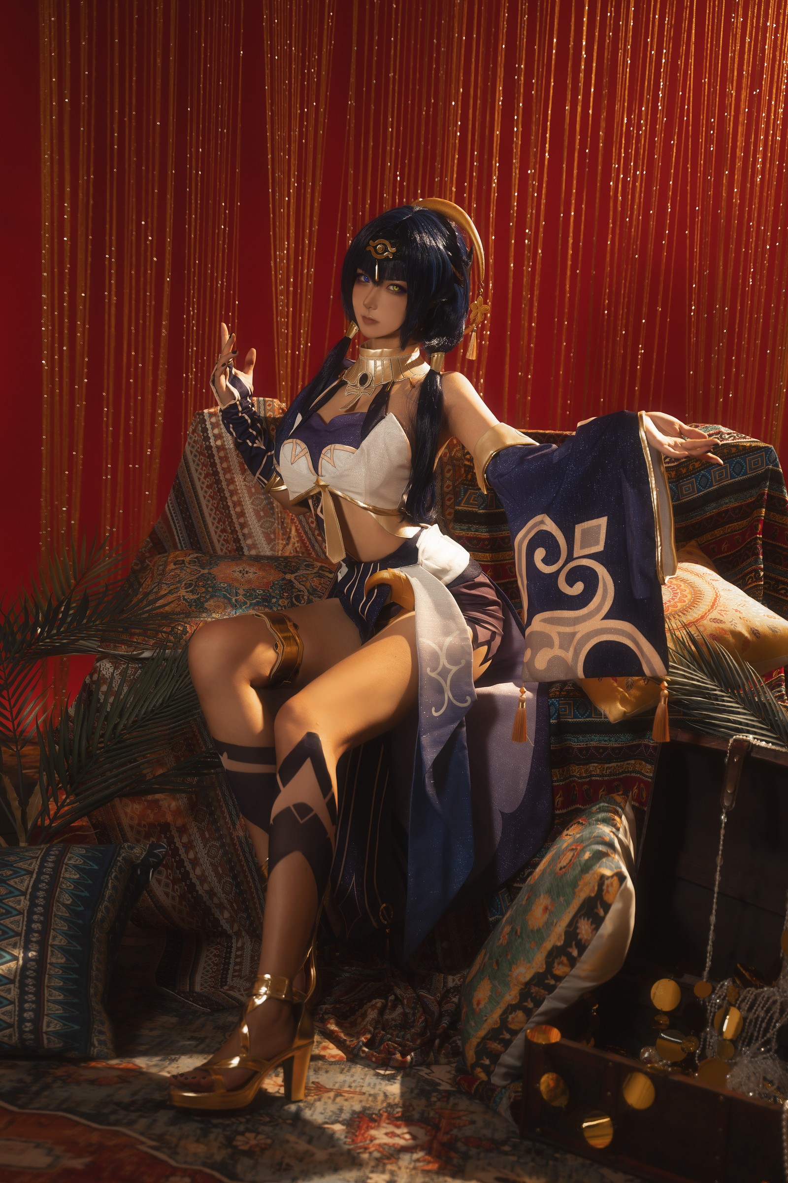 Seya-狮砸 – 原神 坎蒂丝 Candace Cosplay 高清写真（12P-142MB）插图5