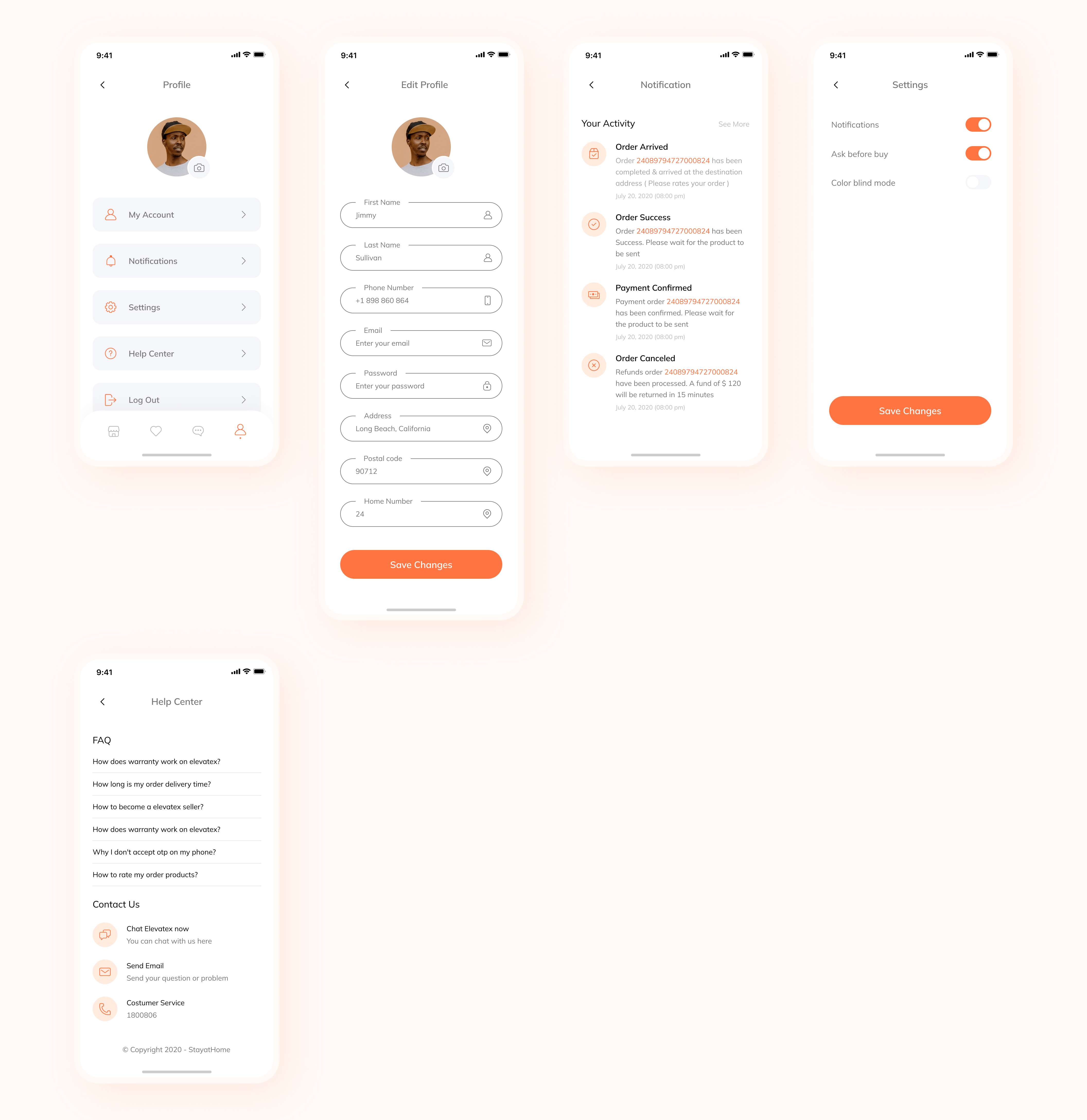ElevateX - Minimal UI Kit for E-commerce React Native CLI