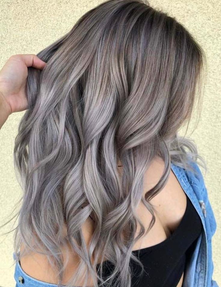 Young girl with ash tone hair colors
