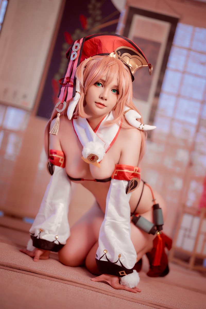 Joyce Lin2x Yanfei Cosplay Genshin Impact 高清图集 33P插图