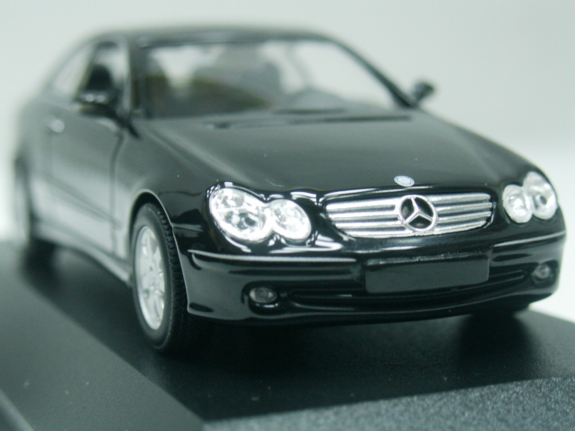 WOW EXTREMELY RARE Mercedes W209/C209 CLK240 2002 Black 1:43