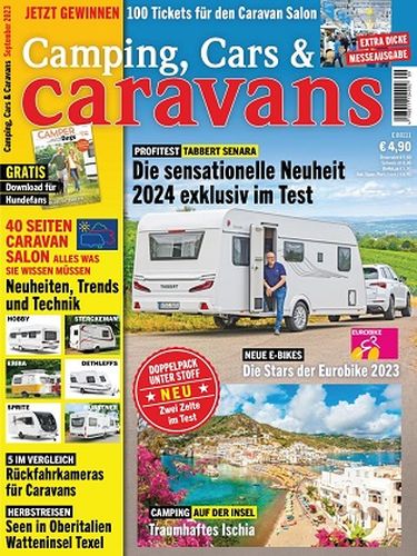 Cover: Camping, Cars und Caravans Magazin No 09 September 2023