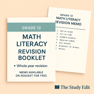 Math Literacy Booklet