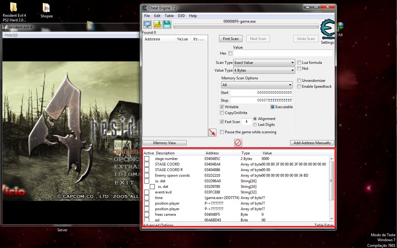 Cheat Engine :: View topic - Scan gives no result when it should.