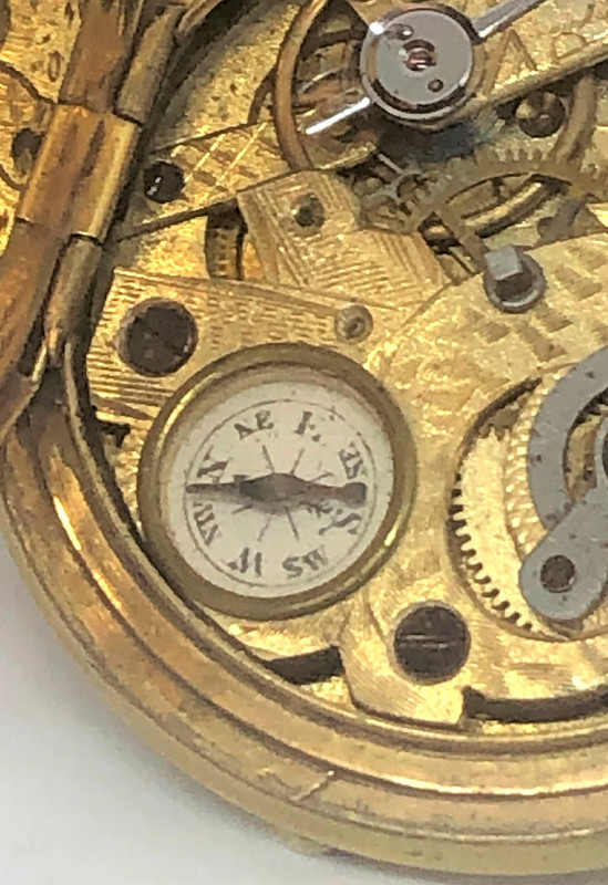 Relógio Bússula | M.I.Tobias | 1870 | Bronze Mecanismo-6-3