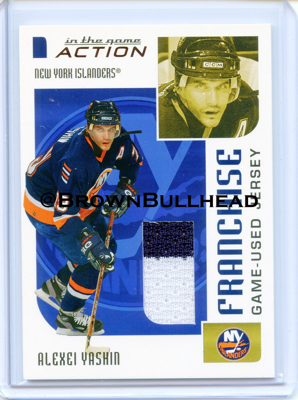 2003-04 ITG Action Jerseys #M-259 [Alexei Yashin] [New York Islanders] [Franchise] [~100] [swatch=bl