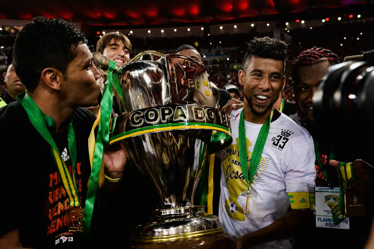 Time do Flamengo campeão da Copa do Brasil 2013