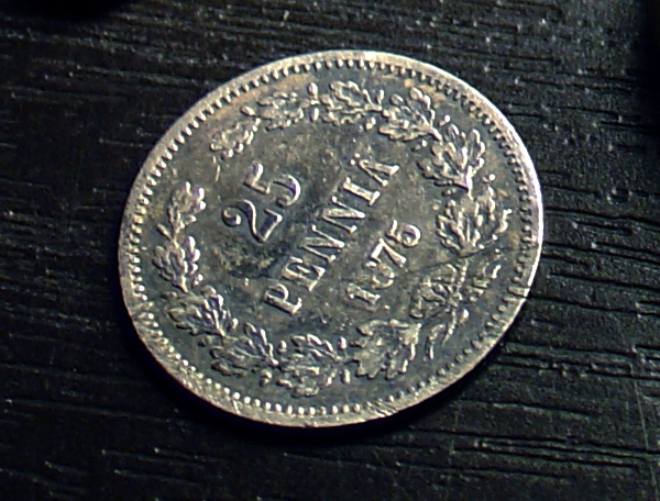 2015-06-01 - 25 penniä 1875 hopeaa