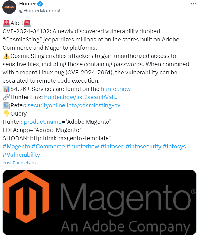 CVE-2024-34102 in Magento