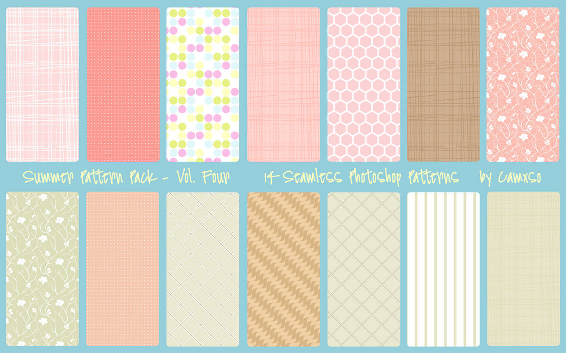 Summer Pattern Pack Vol. 4 Summer-pattern-pack-vol-4-by-camxso-d21is1o-pre