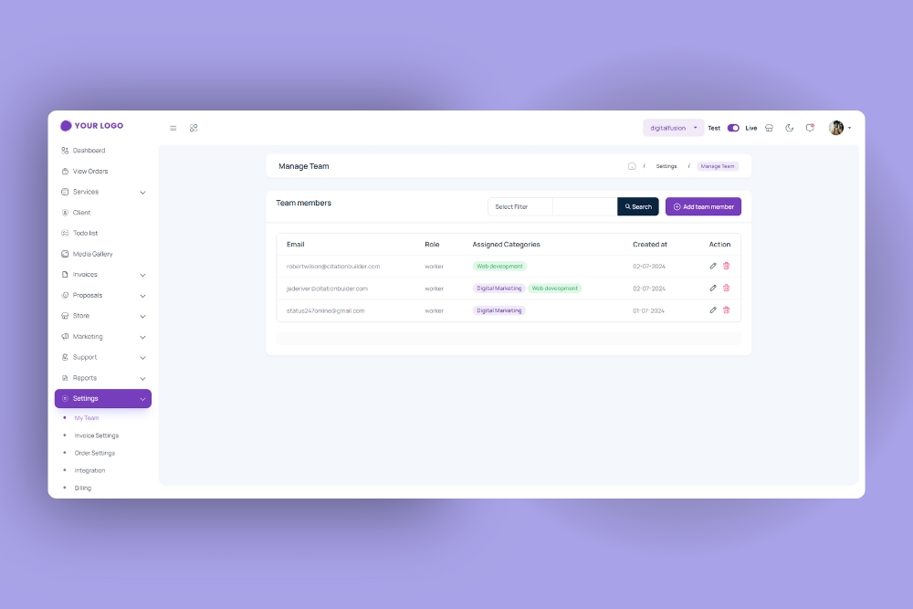 A deep purple screen with a seamless purple background, presenting a minimalist and uniform appearance.