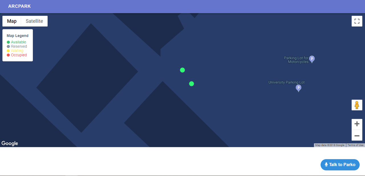 User interface for the public view