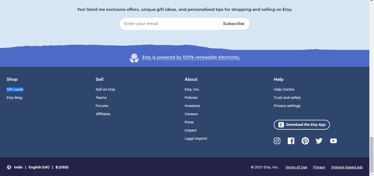 Home page
