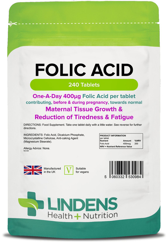 Folic Acid Tablets 240 tablets, 400mcg