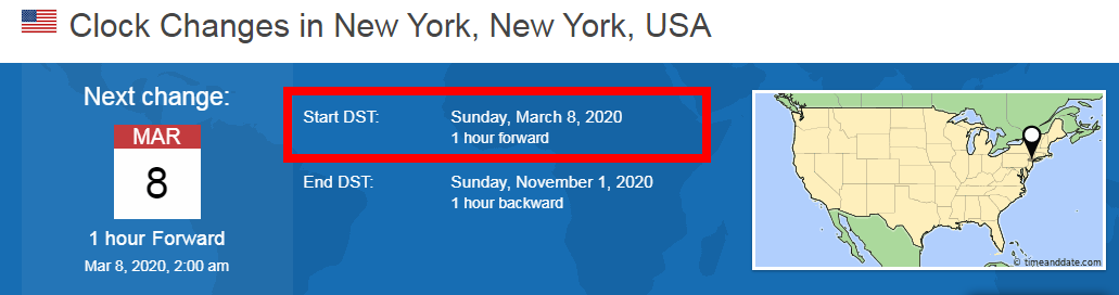 Diferencia horaria Estados Unidos (USA) - Foro USA y Canada