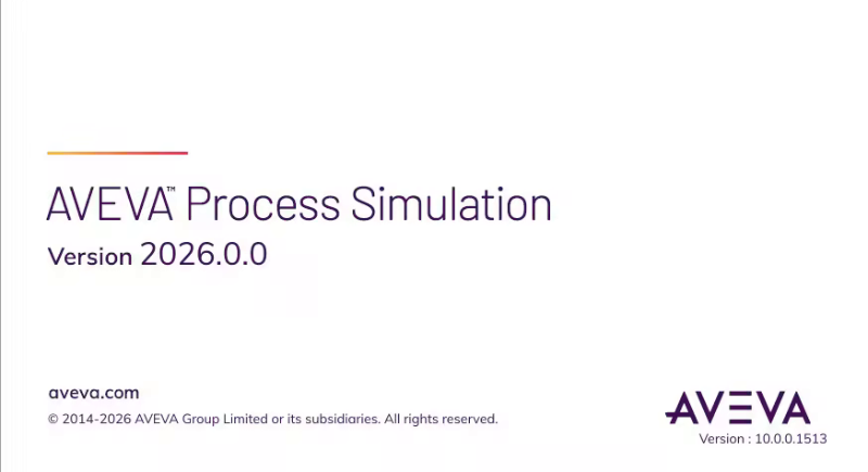 [Kép: AVEVA-Process-Simulation-2026-X64.png]