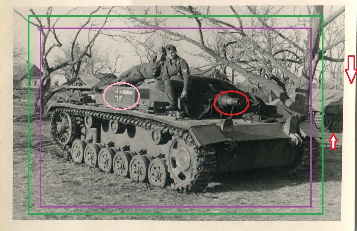 Foto Sturmgeschütz Panzer mit NAMEN ZIELHEN Russland 1942