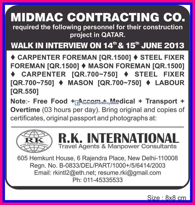Contractor Jobs in Qatar, Contractor Job Vacancies Qatar Contractor Jobs in Qatar, Contractor Job Vacancies Qatar