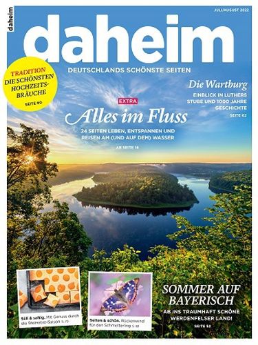 Cover: Daheim Magazin Deutschlands schönste Seiten No 07-08 Juli-August 2022