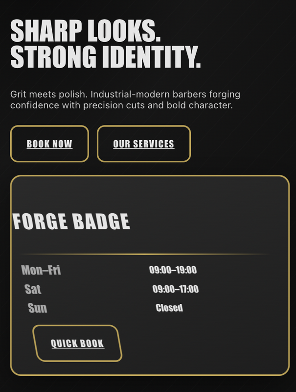 Iron & Ivy mobile view