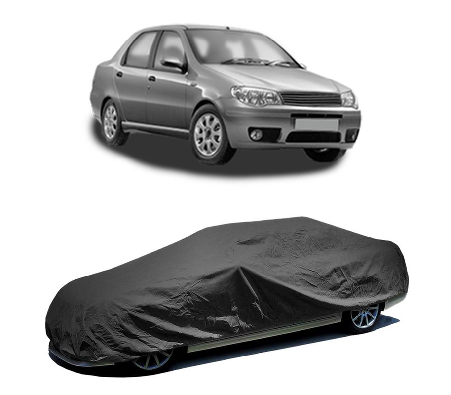 Husa tip prelata auto pentru FIAT SIENA (178_, 172_) / ALBEA 1996 - 2012,culoare negru, material textil impermeabil, rezistanta la intemperii praf UV, CARPASSION Husa Protectie