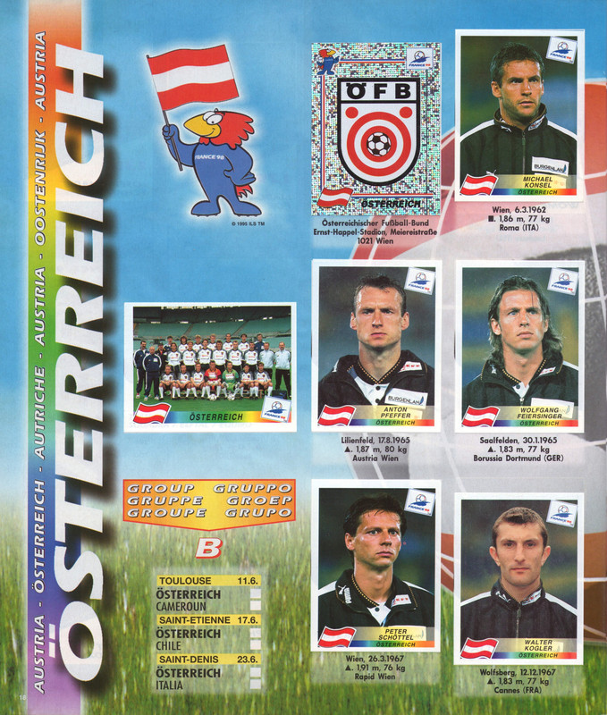 FIFA World Cup 1998 France (Panini) 20