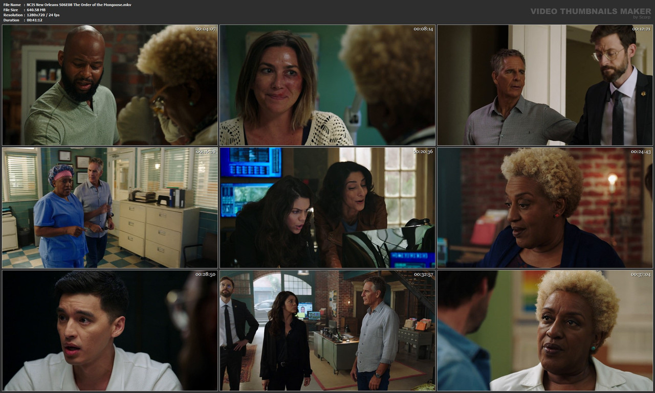 NCIS New Orleans S06E08 The Order of the Mongoose.mkv