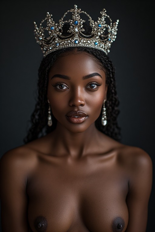 Naked-ebony-Queen-crown-sharp-(31)
