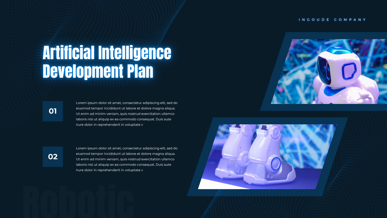 Blue Dynamic Futuristic Robotic Presentation