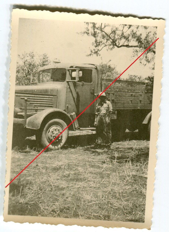 Original Foto LKW Sdkfz Italien Fallschirmjäger 