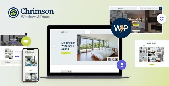 Chrimson – Windows & Doors Services Store WordPress Theme + Elementor