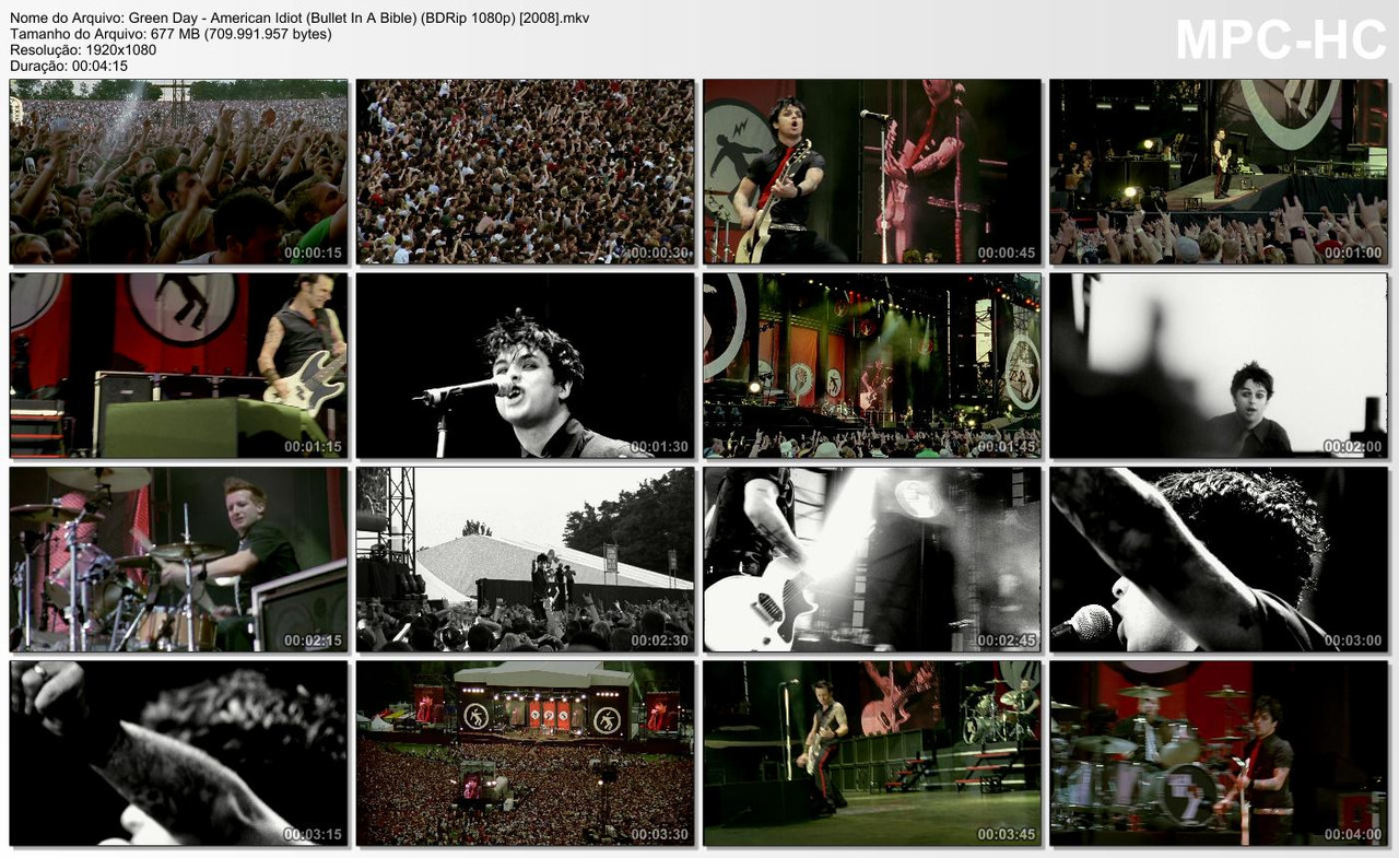 Green Day - American Idiot (Bullet In A Bible) (BDRip 1080p) [2008]